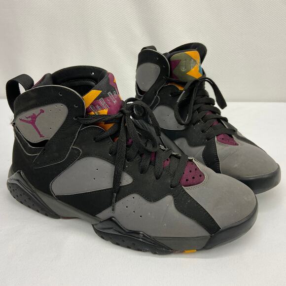 NIKE AIR JORDAN VII 7 RETRO BLACK BORDEAUX GRAPHITE GREY FOG BRED 304775-034 9.5 - Picture 1 of 11